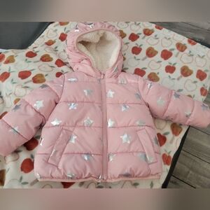 Baby Gap Pink Star Puffer Jacket
